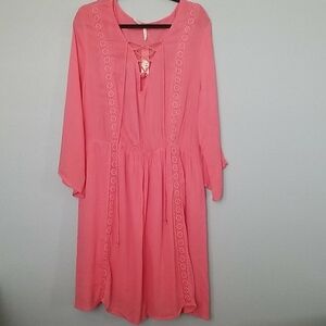 True Destiny NWT coral swim cover up 2X